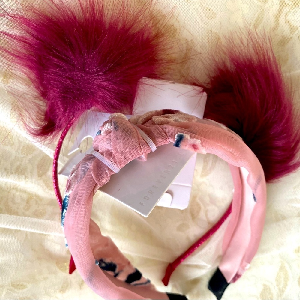 NWT Children's Place & Forever 21 Girls Set of TWO HeadBands in Pretty Colors